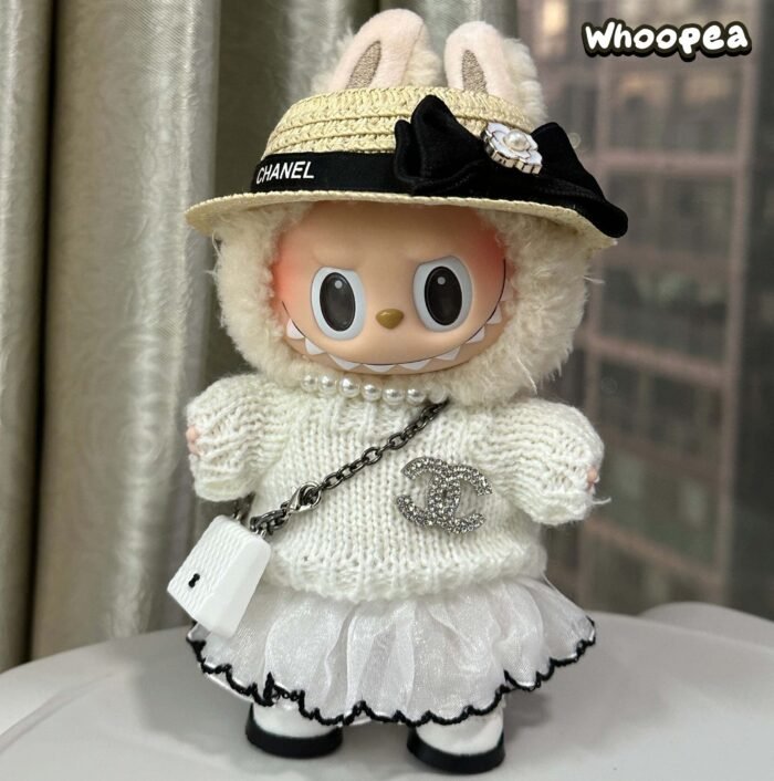 POP MART Labubu Replacing Clothes Set. Labubu Chanel Outfit (No Dolls) - Image 1