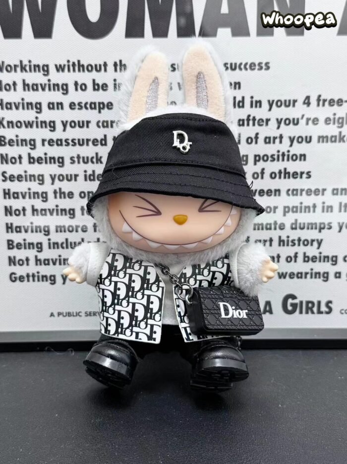 POP MART Labubu Replacing Clothes Set. Labubu Dior Outfit(No Dolls) - Image 3