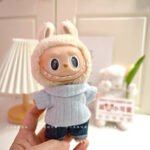 Handmade Labubu outfits- cute plain top + jean  [pre order] - Image 3