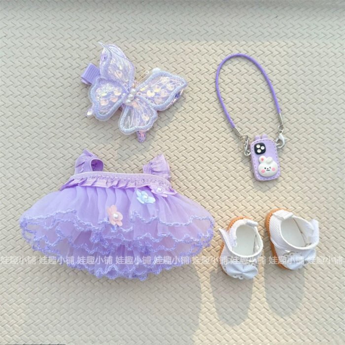 Labubu outfit- Purple Butterfly dress [Pre Order] - Image 5