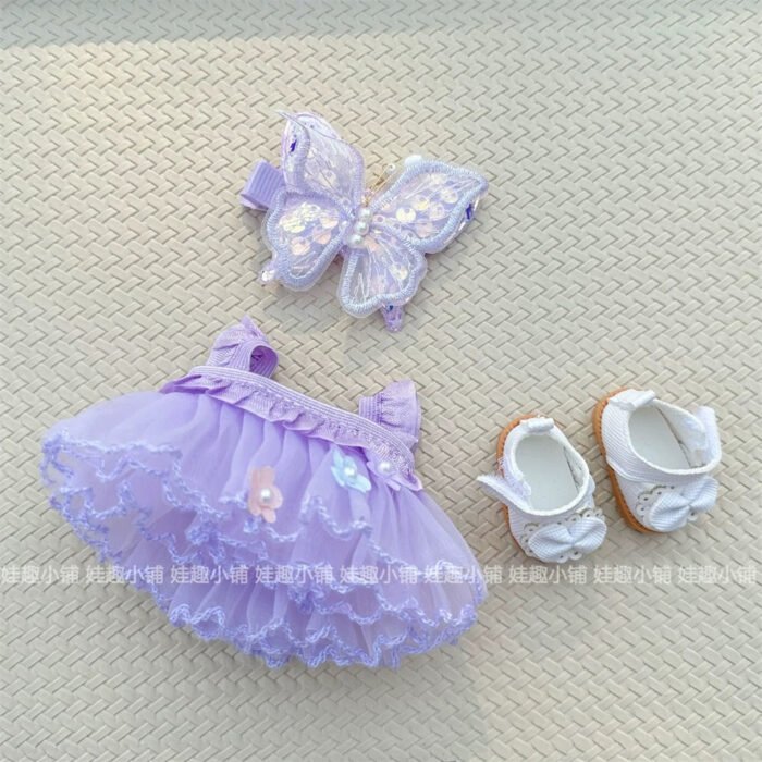 Labubu outfit- Purple Butterfly dress [Pre Order] - Image 6