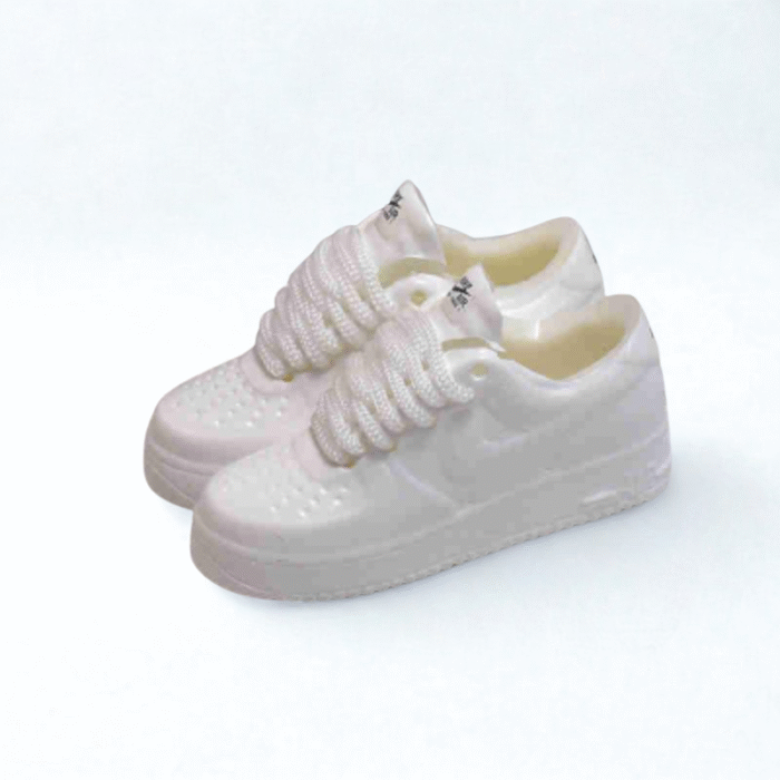 Labubu Miniature Sneakers - Air Force 1 Monochrome Edition - Image 1