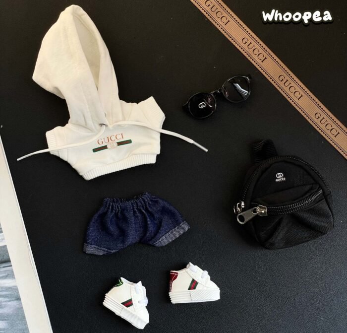POP MART Labubu Replacing Clothes Set. Labubu Gucci Outfit(No Dolls) - Image 2