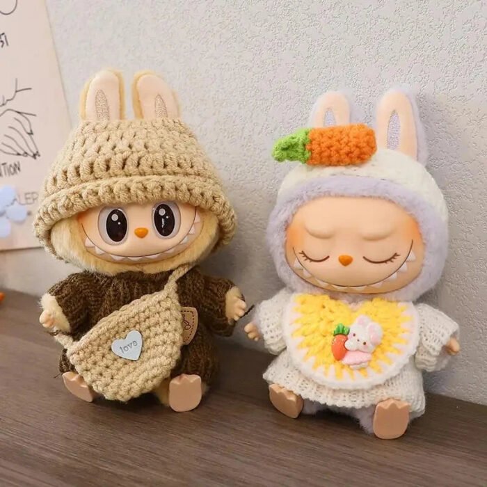 Handmade Labubu Crochet Animal Outfits - Image 1