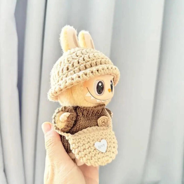 Handmade Labubu Crochet Animal Outfits - Image 8