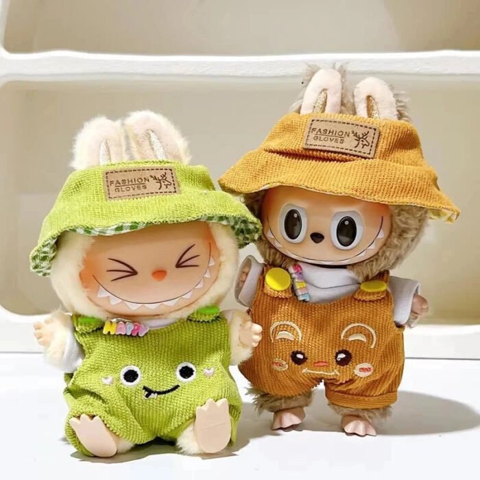 Handmade Labubu Forest Friends Dungaree Outfit - Image 1