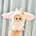 Handmade Labubu Kawaii Bunny Overalls Outfit - Image 6