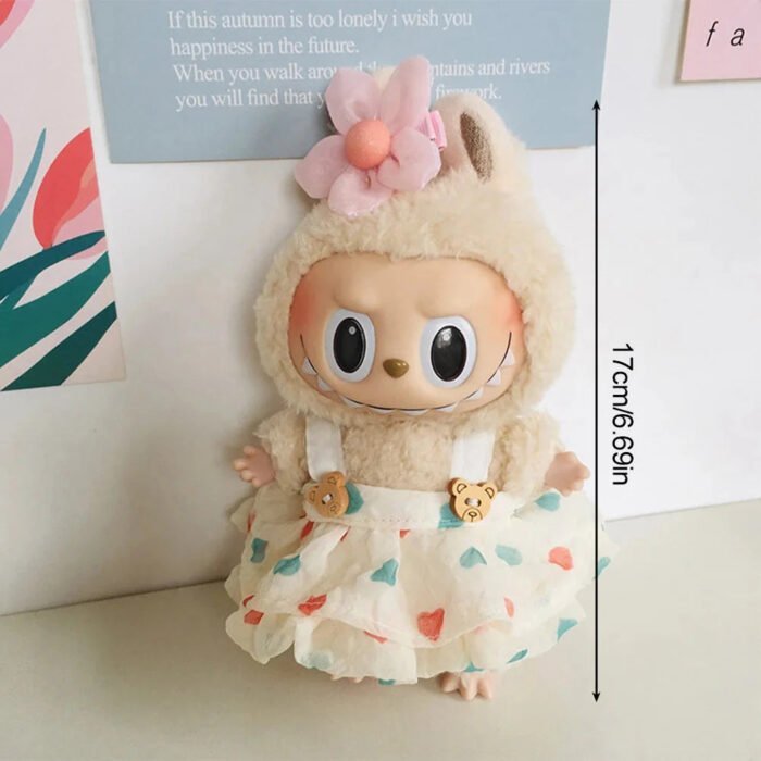 Handmade Labubu Sakura Bear Dress Outfit - Image 3