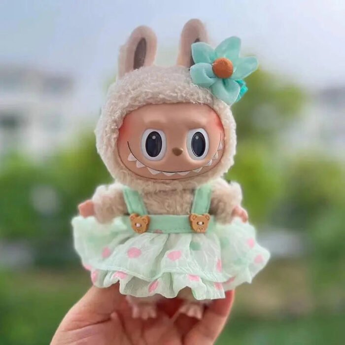Handmade Labubu Sakura Bear Dress Outfit - Image 5