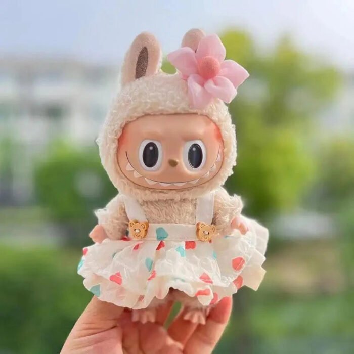 Handmade Labubu Sakura Bear Dress Outfit - Image 6