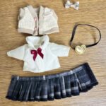 Handmade Labubu School Uniform Outfit with Accessories - Image 2