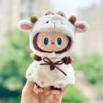 Handmade Labubu White Sheep Overalls Outfit - Image 6
