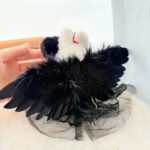 Mystic White Black Angel Wings Labubu Outfit - Image 6