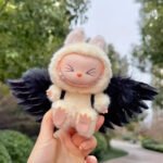 Mystic White Black Angel Wings Labubu Outfit - Image 8